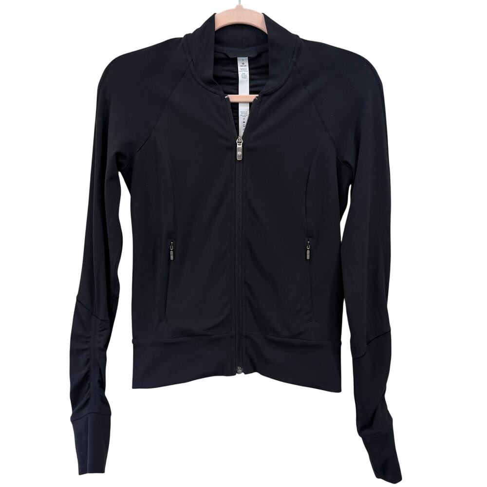 LULULEMON The Lab Rare Rushed Back Jacket Size 2 Black